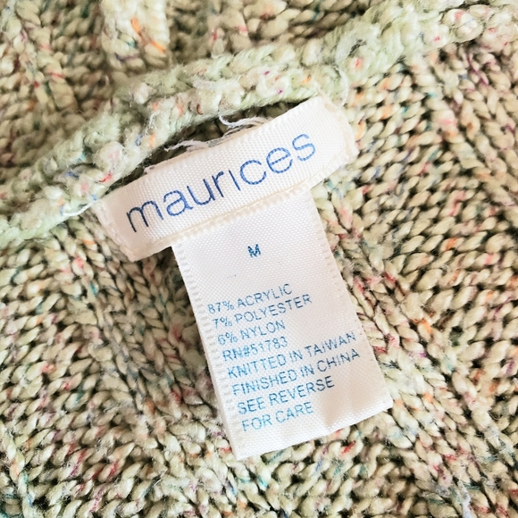 Green sweater hoody M Maurices - Picture 3 of 5